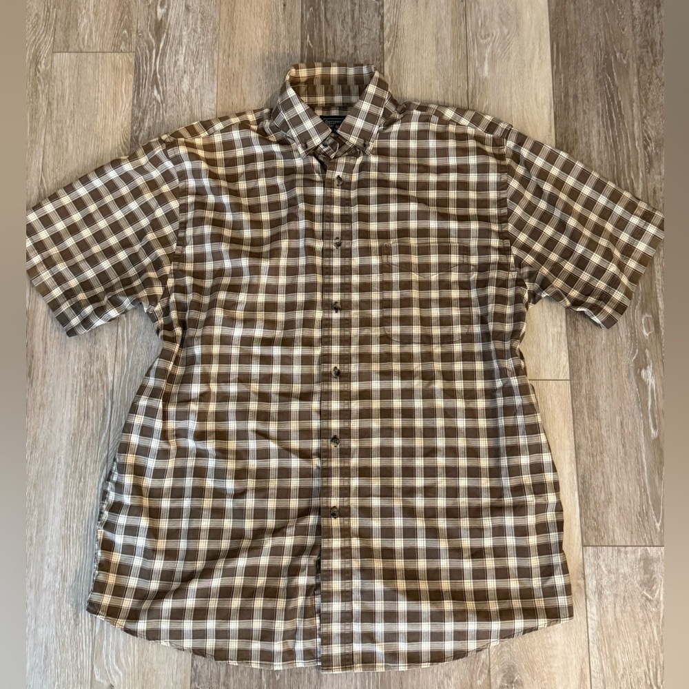 Denver Hayes Brown Plaid Shirt
